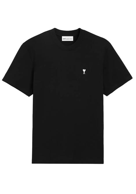 t-shirt adc contrasted uomo nero AMI PARIS | HTS346.724045